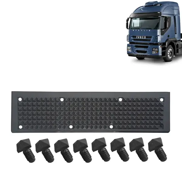 Pisante Inferior + 8 Travas Para-Choque Dianteiro para Caminhão Iveco Stralis 2008 á 2014