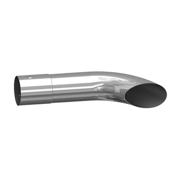 Ponteira Escapamento Caminhão Cromada Sport 3,5 Polegadas - 35 Cm