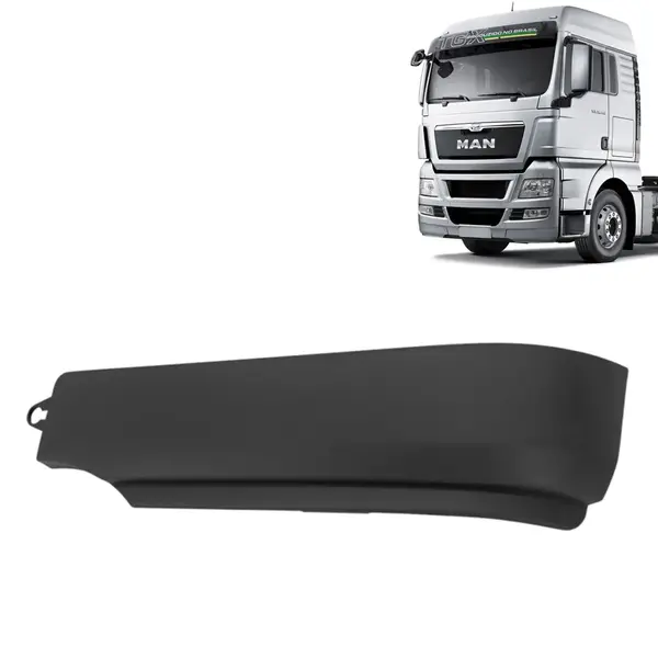 Ponteira Para-Choque Dianteiro para Caminhão Man TGX Lado Esquerdo