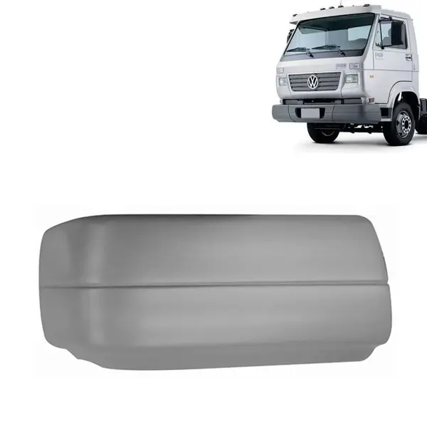 Ponteira Para-Choque Dianteiro para Caminhão VW Worker 3/4 2000 á 2005 Lado Direito Cinza