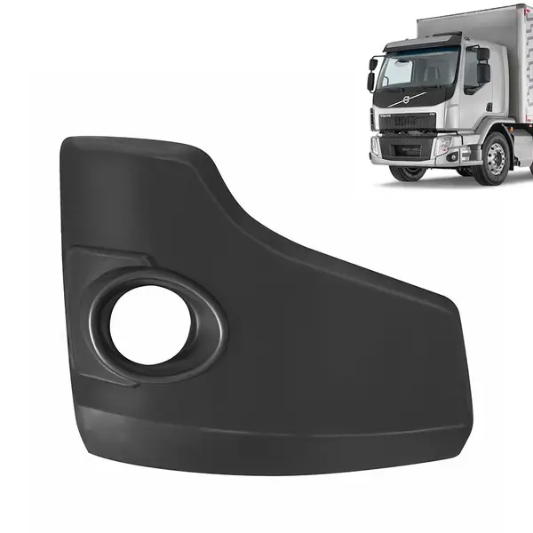 Ponteira Para-Choque para Caminhão Volvo VM após 2020 Lado Direito com Abertura para Farol