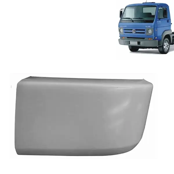 Ponteira Para-Choque para Caminhão VW Delivery 2005 á 2012 Lado Esquerdo Cinza