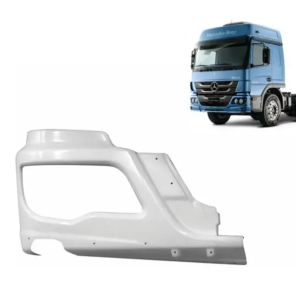 Ponteira Para-Choque para MB Atego após 2012 Lado Direito com Abertura para Farol Auxiliar