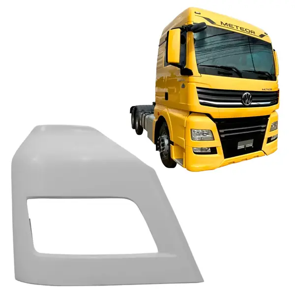 Ponteira Parachoque Superior VW Meteor Lado Direito em Plástico Resistente