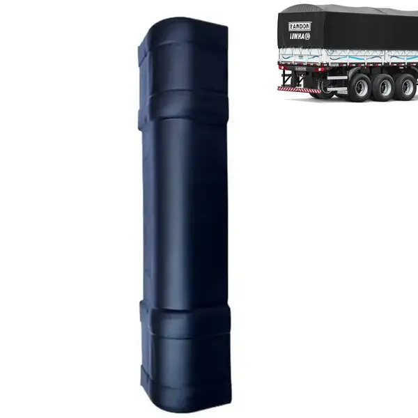 Ponteira Plástica Curvada Tira Fino Protetor Ciclista Retangular Caminhão 40x100mm
