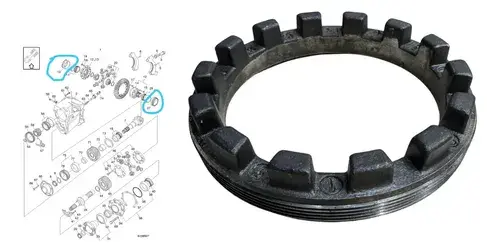 Porca Regulagem Diferencial Brc Serie 4/5 — 1323860