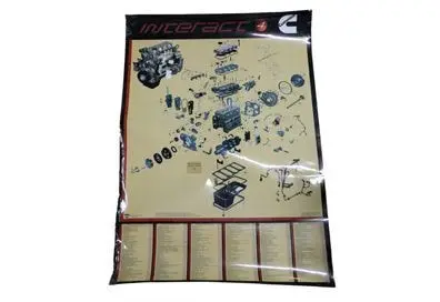 Poster Vista Explodida Motor MWM — 940800066108E