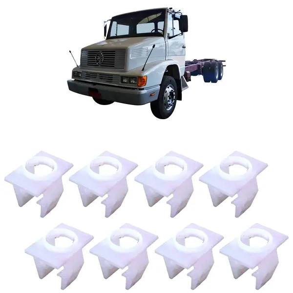 Presilha Fixadora Forro Pedal Caminhão MB 1618 KIT 8 Peças