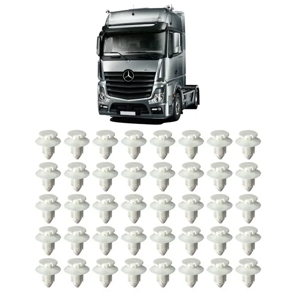 Presilha para Forro de Porta Caminhão Mercedes-Benz Actros Kit 40 Peças