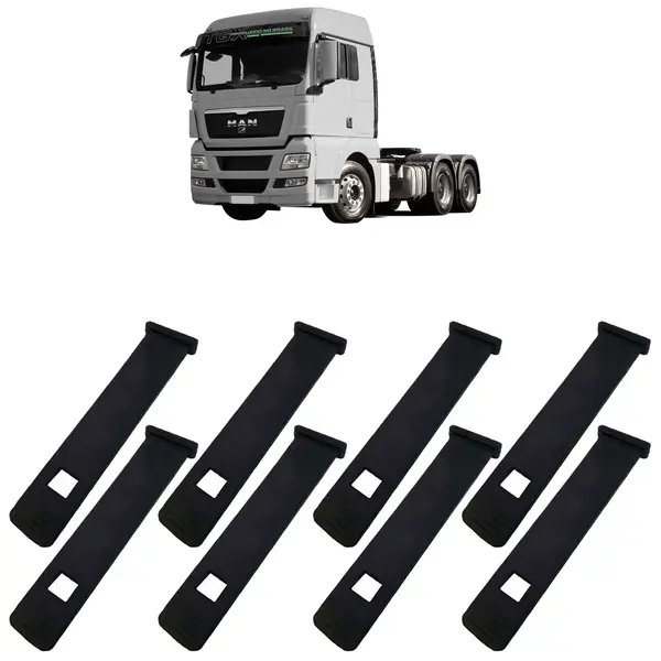 Presilha Paralama Caminhão MAN TGX KIT 8 Peças