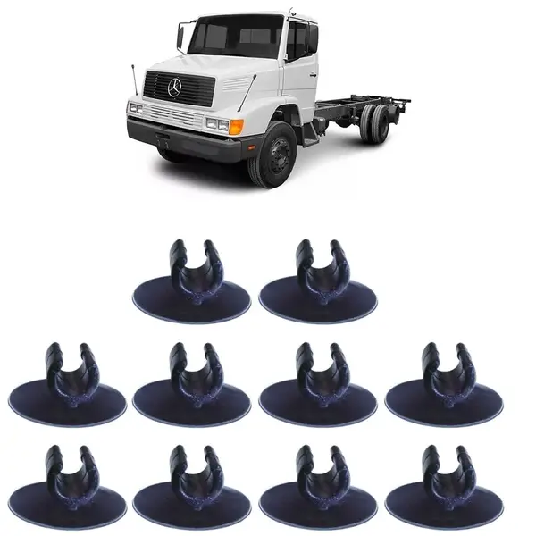 Presilha Tirante Fechadura Porta Caminhão MB HPN KIT 10 Peças