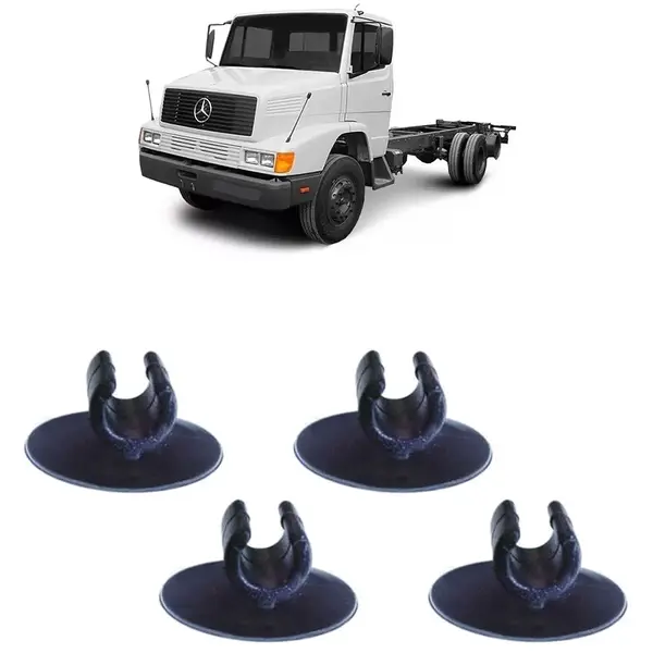 Presilha Tirante Fechadura Porta Caminhão MB HPN KIT 4 Peças