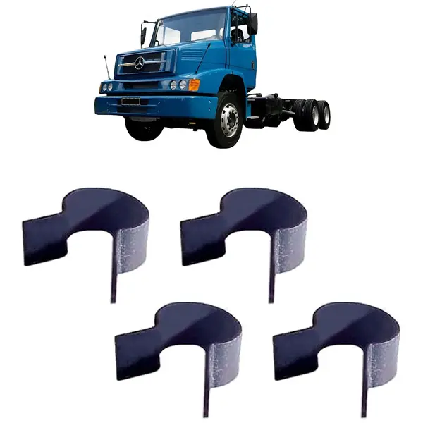 Presilha Tirante Porta Caminhão MB HPN Fpn KIT 4 Peças