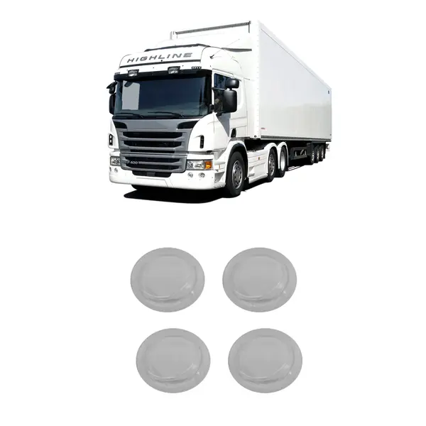 Protetor Farol Auxiliar Caminhão Sc 124 Highline 4 Peças
