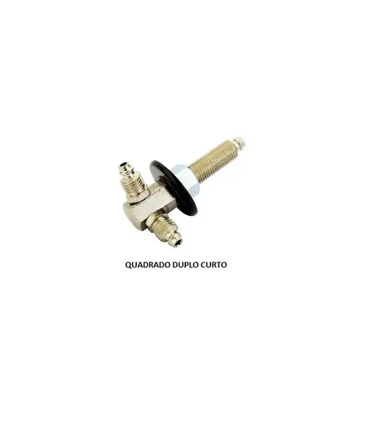 Quadrado Duplo Curto NTPF7/16XT7/16 Mangueira 5/16 8MM