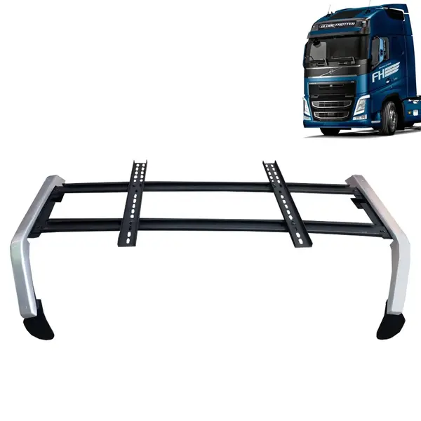 Rack Arco Teto para Caminhão Volvo FH após 2015 com Suportes para Buzina