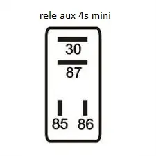 Rele Aux 24V 4S VW Const Mini