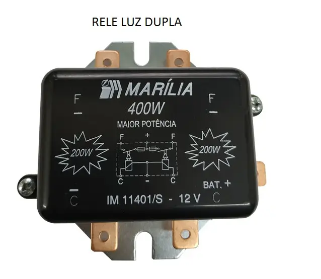 Rele Luz Dupla 12V 400W
