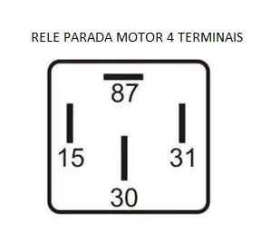 Rele Parada Motor 24V 4 Terminais Freio Motor,rotacao,cambio MB