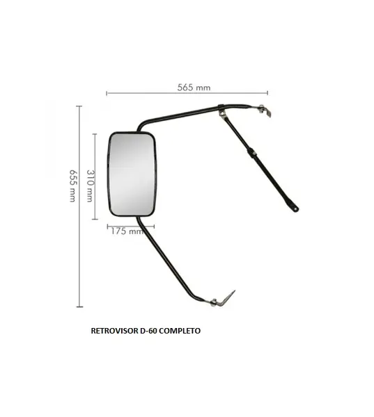 Retrovisor D-60 Completo