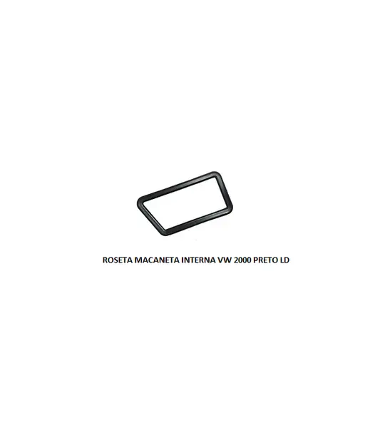 Roseta Macaneta Interna VW 2000 Preto LD