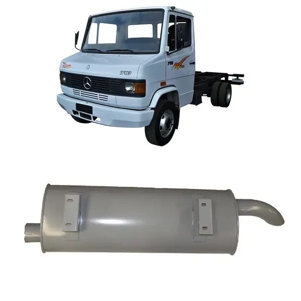 Silencioso Escapamento 3'' MB 710 Accelo 715 915 com Miolo