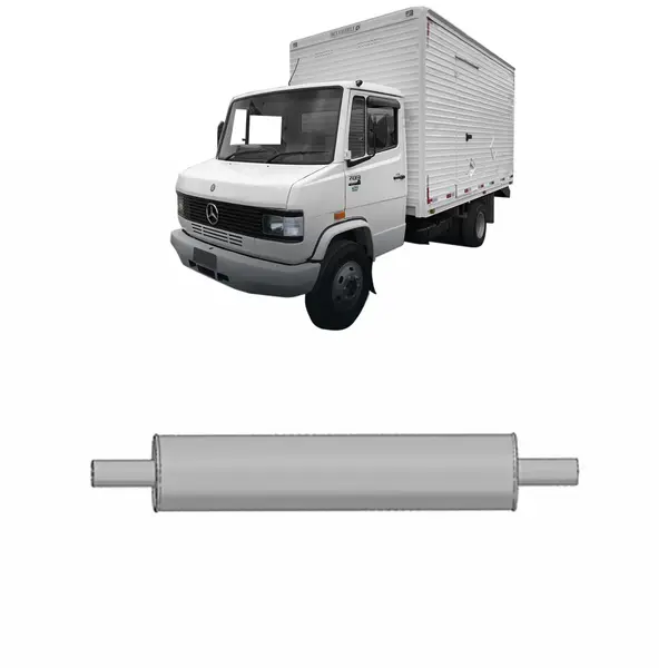 Silencioso Escapamento Caminhão MB 709 710 914 912 / 89 a 95