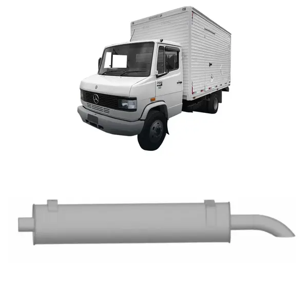 Silencioso Escapamento Caminhão MB 709 710 Plus 2002 a 2007