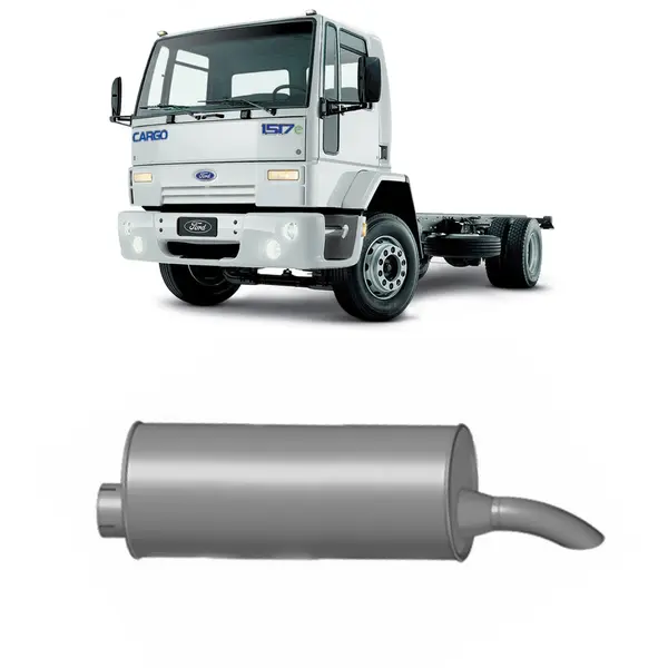 Silencioso Escapamento Ford Cargo 815E 1317E 1517E 1717E