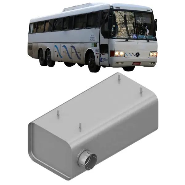 Silencioso Escapamento Galvanizado para Ônibus MB O400 - Durabilidade e Redução de Ruído