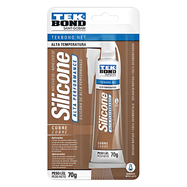Silicone para Motor Turbo Cobre 85G Tekbond — ML2276