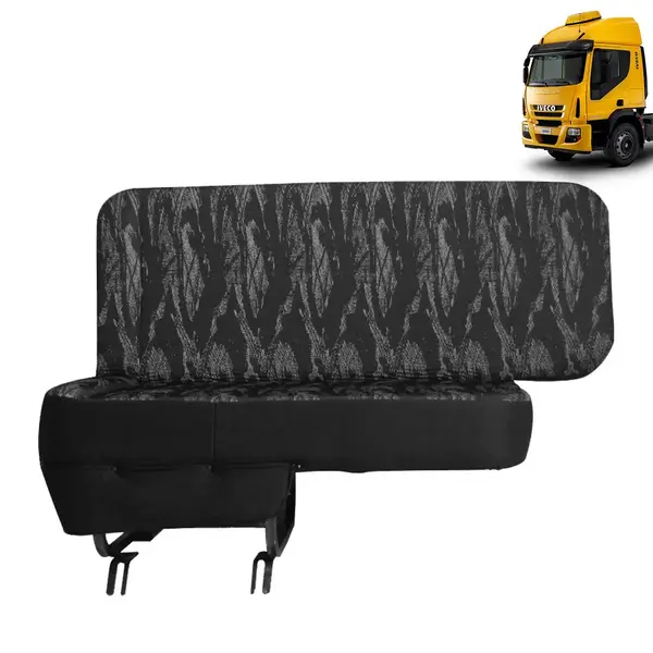 Sofá Cama para Caminhão Iveco Tector c/Prolongamento Lado Carona