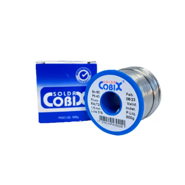 Solda Estanho 60X40 Cobix C-12 — 117 FIO CHEIO