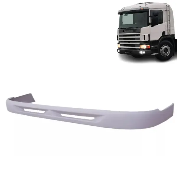 Spoiler Bigodinho em Fibra para Caminhão Scania S4 P94 / 114 / 124 Para-Choque Ferro
