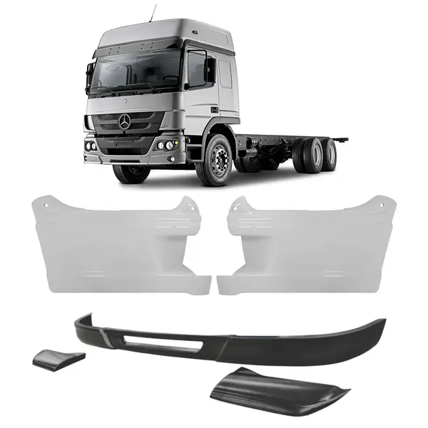 Spoiler e Tampa de Estribo para Mercedes-Benz Atego 2012 em diante - Acessório Original e Resistente