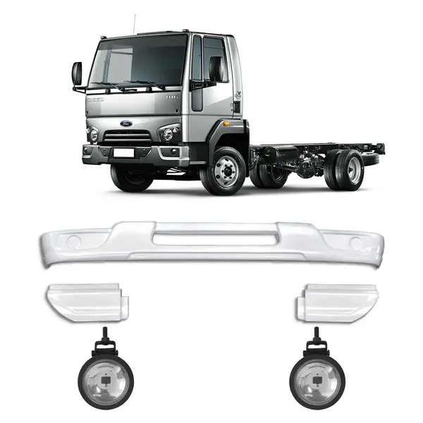 Spoiler Parachoque Caminhão Ford Cargo 816 1119 c/ 2 Farois Milha
