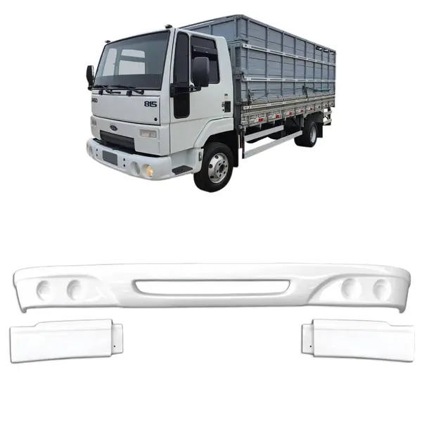Spoiler Parachoque Ford Cargo 815 816 Até 2013 para 4 Faróis Branco