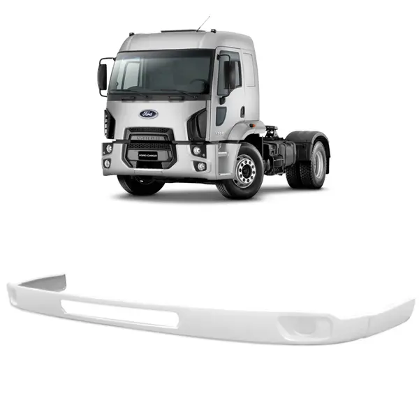Spoiler Parachoque para Caminhão Ford Cargo a partir de 2011 com 2 Faróis - Resistente e Encaixe Perfeito