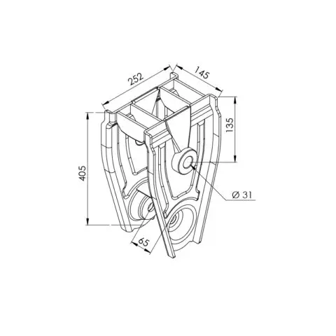 Suporte Central Carreta Facchini Lubfree — FA0704