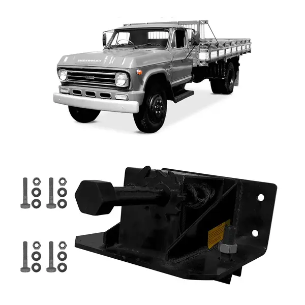 Suporte Estepe Caminhão Gm D60 Ford F600 Aro 20 6 Furos c/ Parafuso