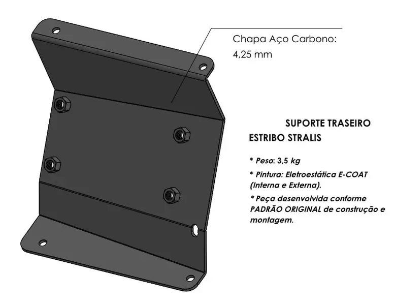 Suporte Estribo L.E para Iveco Stralis Todos — 41218592