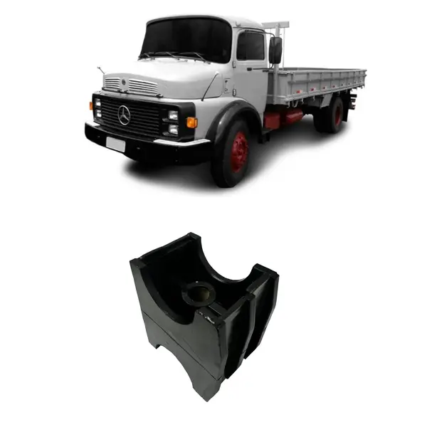 Suporte Meio Plástico para Parachoque Mercedes Argentino 1113 1114 Simples e Duplo