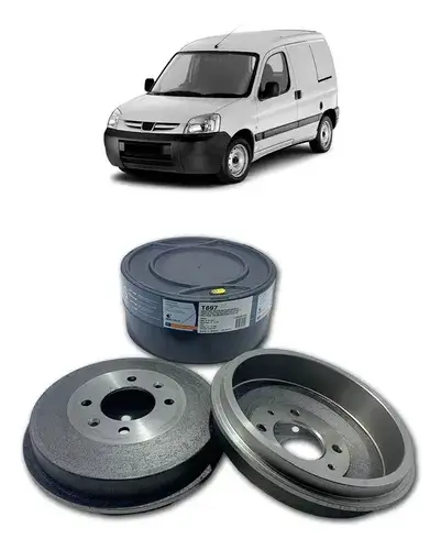 Tambor 4 Furos Traseiro Peugeot Partner — MS11237
