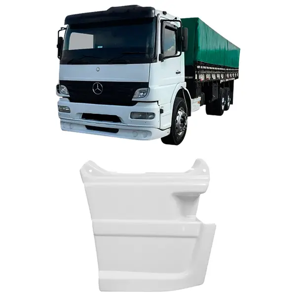 Tampa Estribo Caminhão MB Atego L/d Pintado Branco 9147