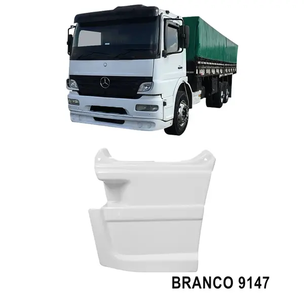 Tampa Estribo Caminhão MB Atego L/e Pintado Branco 9147