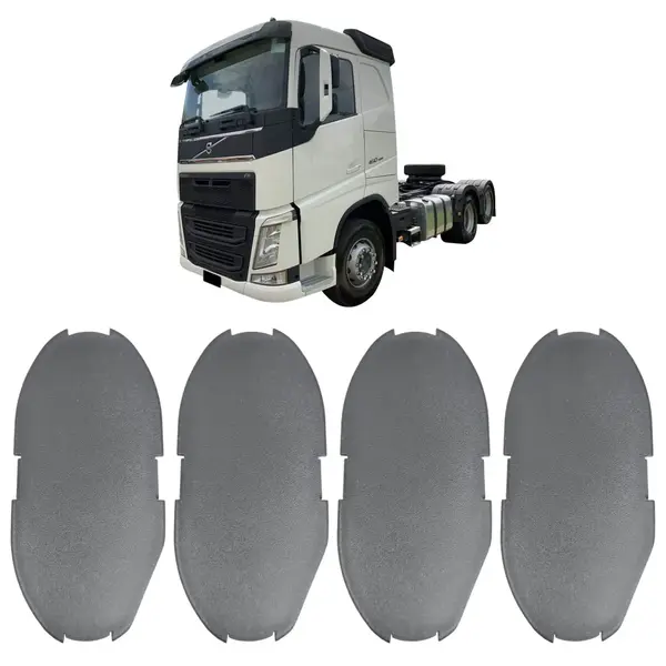 Tampa Suporte Meio Paralama Caminhão Volvo FH 2015 KIT 4PÇ