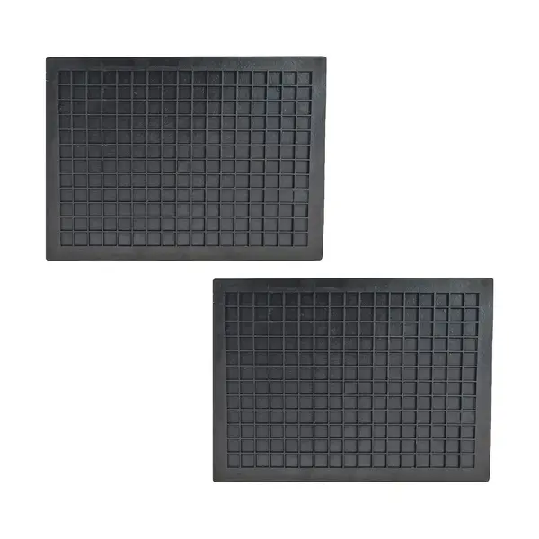 Tapete Borracha Protetor Assoalho Universal 35X50 KIT c/ 2PÇ