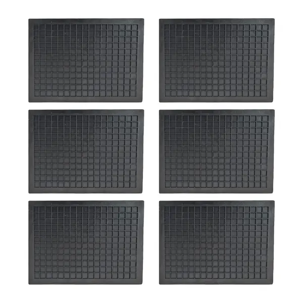 Tapete Borracha Protetor Assoalho Universal 35X50 KIT c/ 6PÇ