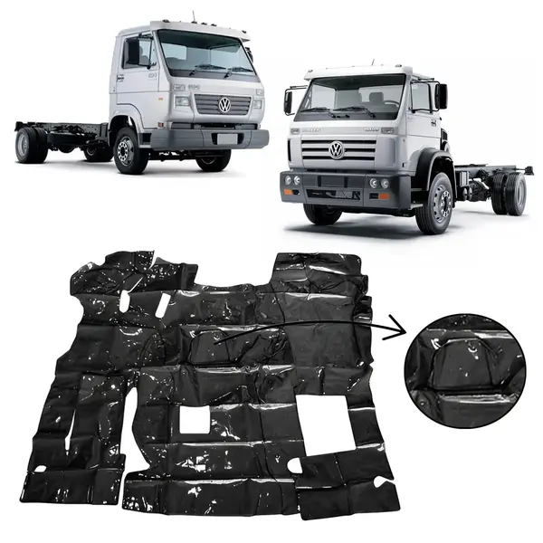 Tapete Verniz Caminhão VW Worker Titan 3/4 C/capô e Bolsa