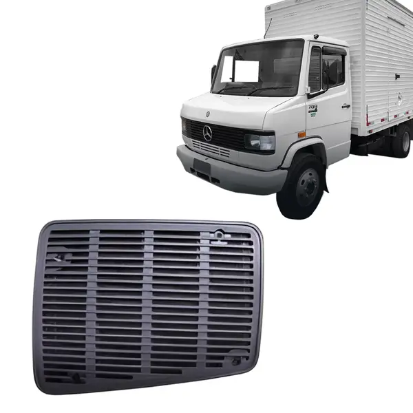 Tela Alto Falante Caminhão MB 709 1620 Cinza Lado Esquerdo